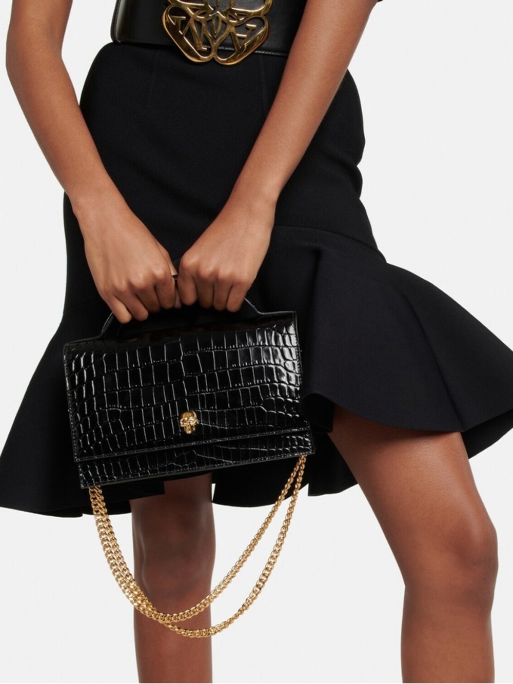 Alexander McQueen Top Handle Skull Bag